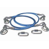 (image for) 64" Tow Bar Safety Cables 8000 Lb Double Hooks Straight #648