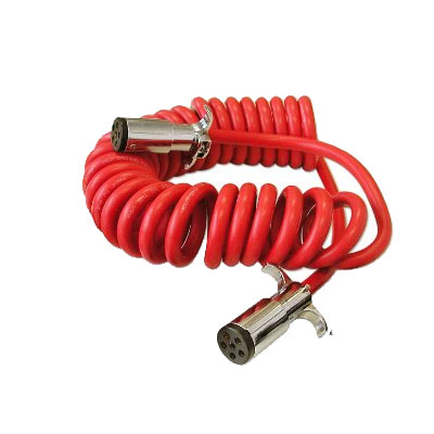 (image for) Replacement 6-Wire Flexo-Coil Tow Bar Power Cord With 6 Round Plugs #1046-R3 - Click Image to Close