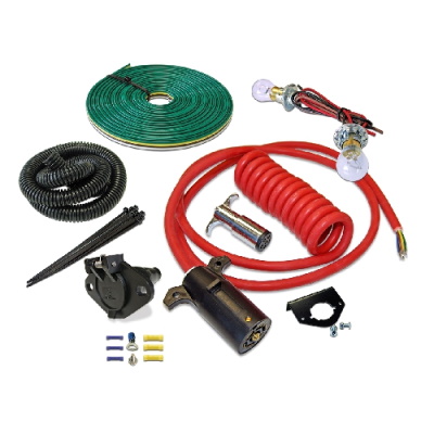 (image for) Towed Vehicle Universal 7 - 6 Wire Hybrid Coiled/Straight Cord Bulb and Socket Wiring Kit #1551676-7 - Click Image to Close