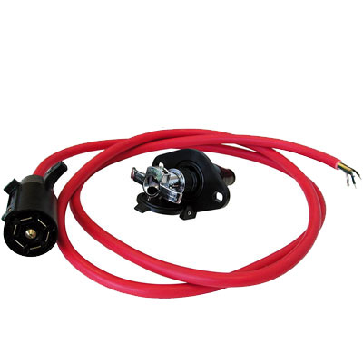 (image for) 7-Wire to 6-Wire Straight Tow Bar Power Cord #650816-7 - Click Image to Close
