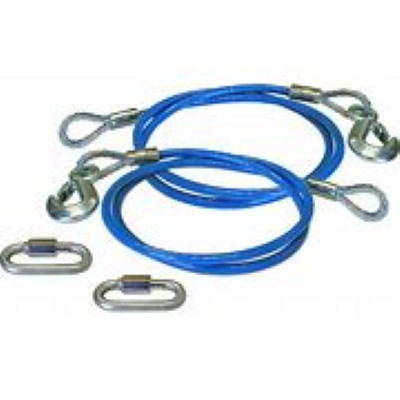 (image for) 64" Tow Bar Safety Cables 10,000 lb Single Hook Straight #649 - Click Image to Close