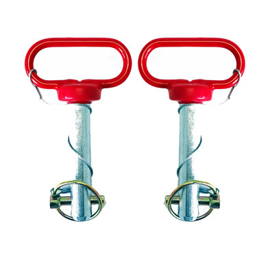 (image for) Tow Bar Replacement Red Handle Base Pin With Cable And Linch Pin #910049 - Click Image to Close