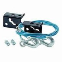 (image for) 68" Tow Bar EZ Hook Safety Cables With Anchor Plates 8,000 lb #655